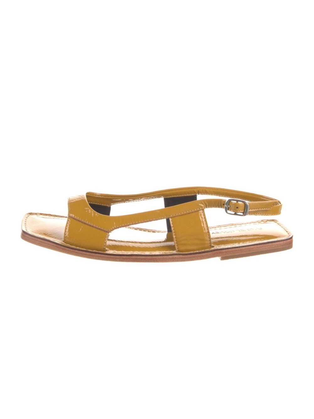 Rachel Comey patent leather yellow sandals